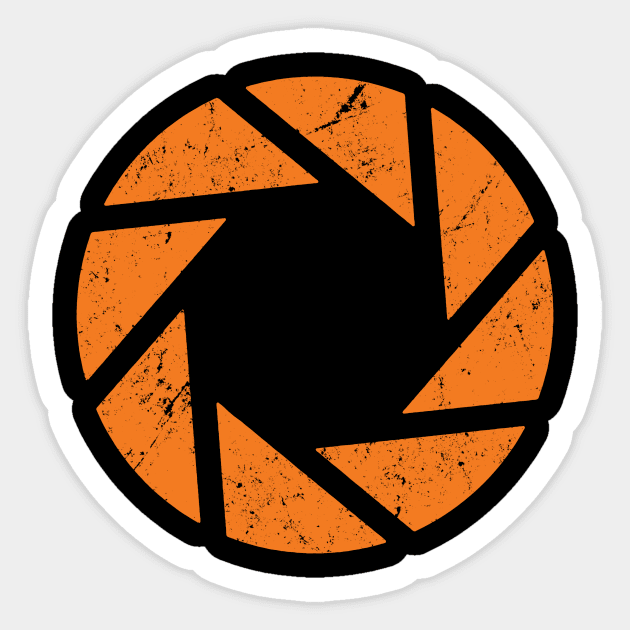 Portal Game Vintage Sticker by GiovanniSauce